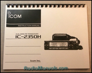 Icom IC-2350H Instruction Manual